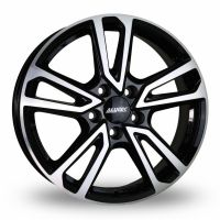 ALUTEC TORMENTA DIAMANTSCHWARZFRONTPOLIERT R17 5X112 7J ET45