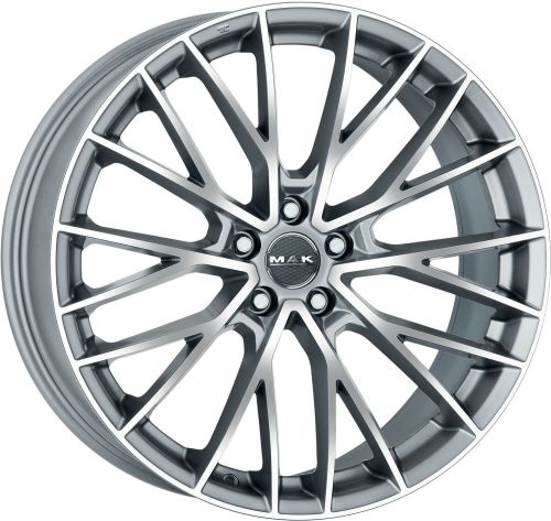 MAK SPECIALED GRAPHITE MIRROR FACE R22 5x120 38j ET11.5