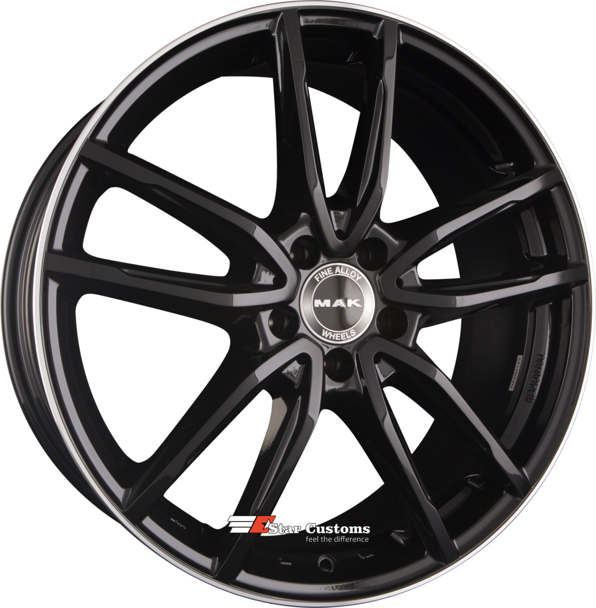 MAK EVO GLOSS BLACK MIRROR RING R19 5x112 38j ET8