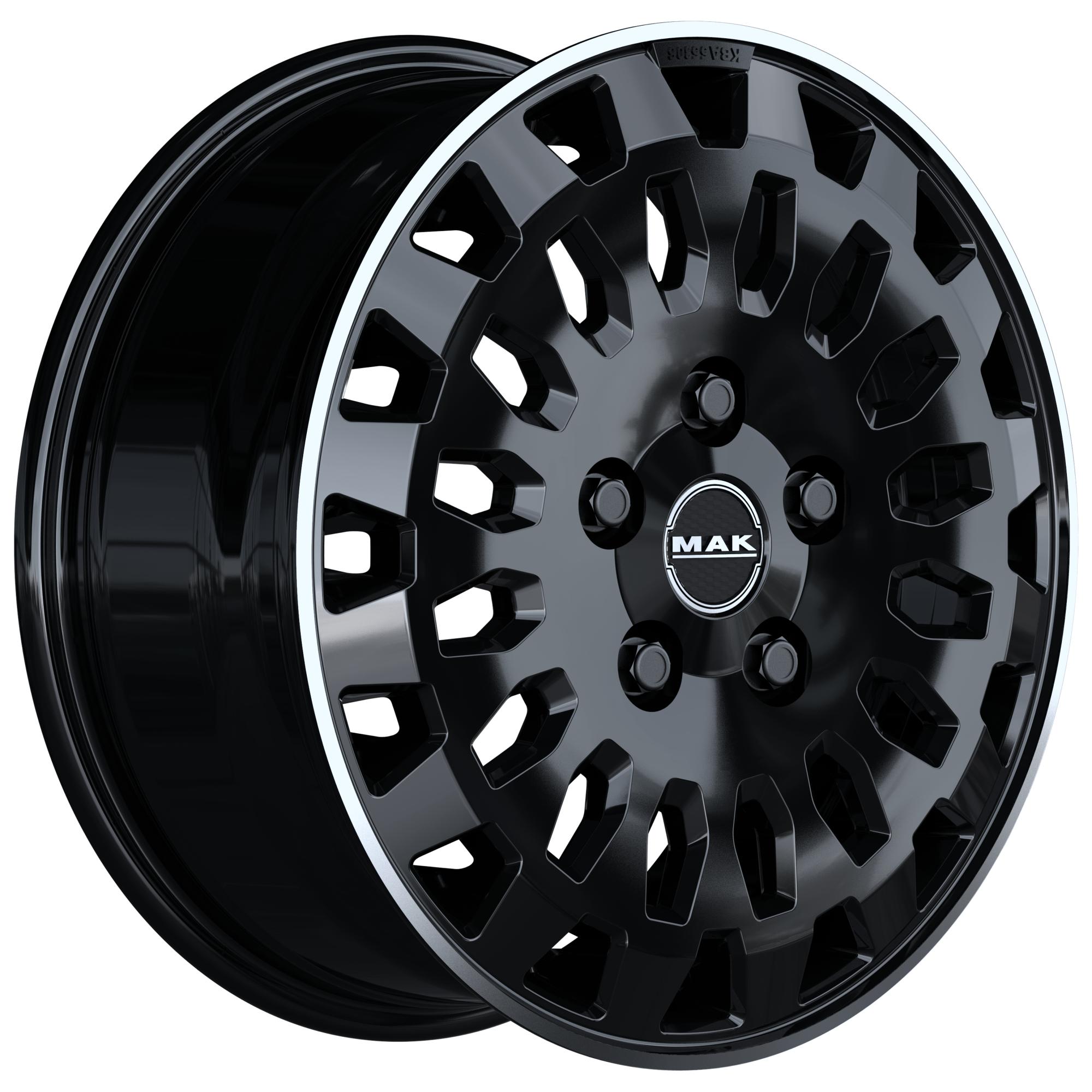 MAK OVERLAND GLOSS BLACK MIRROR RING R18 6x130 53j ET8