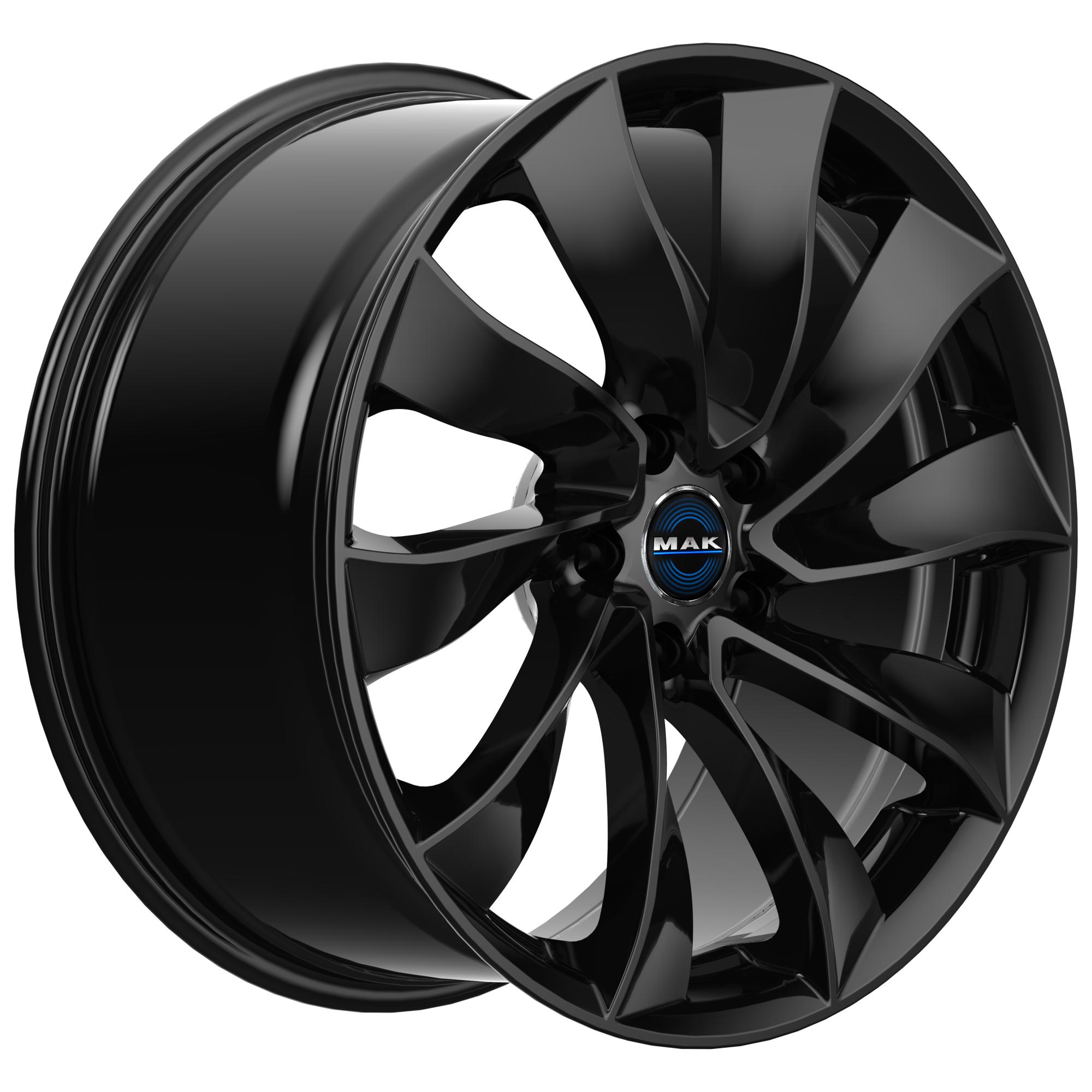 MAK SOLAR GLOSS BLACK R20 5x114.3 45j ET9.5